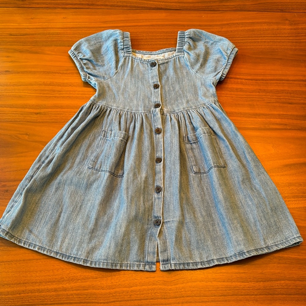 Old Navy button up chambray dress 3T